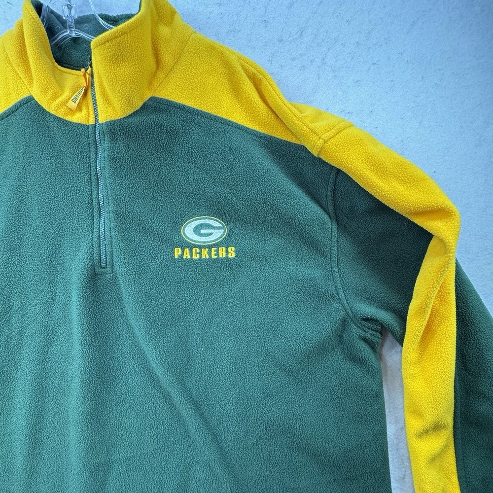 Green Bay‎ Packers NFL  Adult XXL 1/4 Zip Up Fleece Pullover Sweatshirt Soft